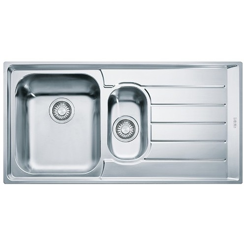Franke: Évier à une cuve avec égouttoir à droite Neptune NEX 651 101.0040.737 finition inox satiné 100 x 51 cm