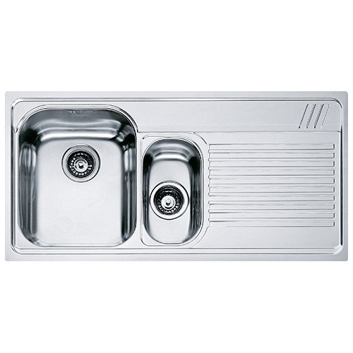 Franke Sink one bowl with tray and drainer on the right Armonia AMX 651 101.0022.379 satin stainless steel finish 100x50 cm