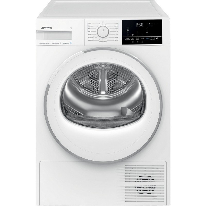 DN08SEC Sèche-linge pose libre Smeg DN08SEC 60 cm, finition blanche