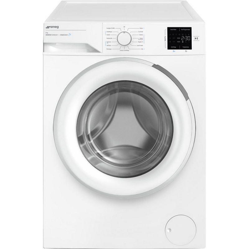 WMC62SEC Soldes d'été : Lave-linge compact pose libre Smeg WMC62SEC 60 cm blanc