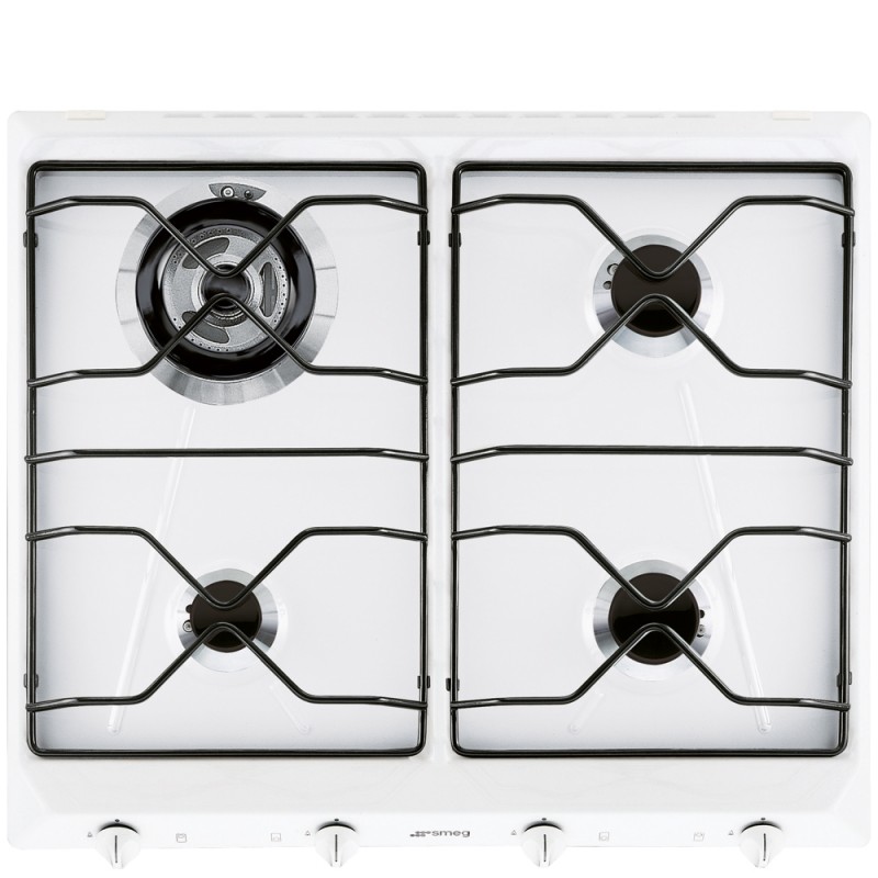 SRV564EB7 Smeg SRV564EB7 60cm gas hob in white finish
