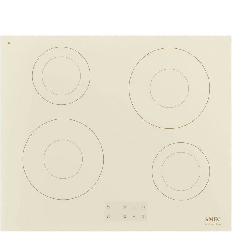 SI2641DP Plaque à induction Smeg SI2641DP 60 cm en vitrocéramique crème