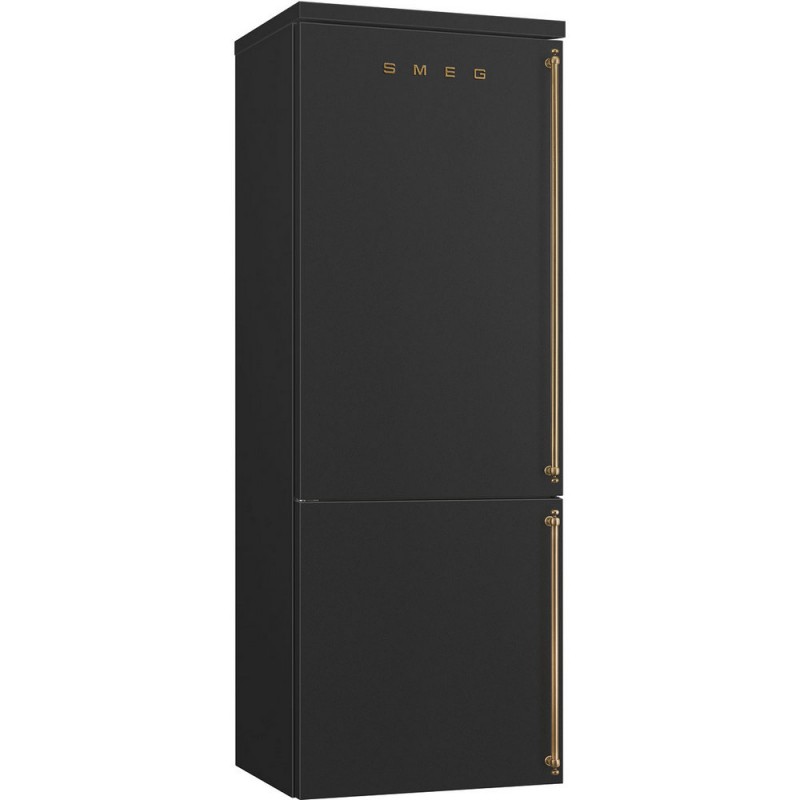 FA8005LAO6 Smeg Frigorifero combinato a libera installazione con cerniera a sinistra FA8005LAO6 finitura antracite da 70 cm