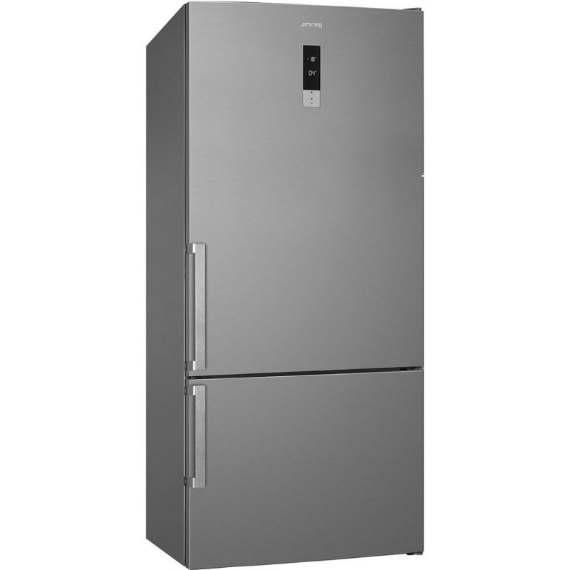 FC84EN4HX1 Smeg FC84EN4HX1 84cm freestanding fridge-freezer with stainless steel finish