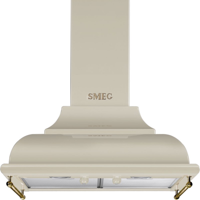 KC16POE Hotte aspirante murale décorative Smeg KC16POE 60 cm, finition crème
