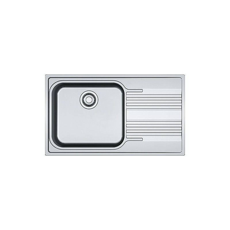  Franke: Évier à une cuve avec égouttoir à droite Smart SRX 611-86 LB 101.0356.881, finition acier inoxydable satiné, 8