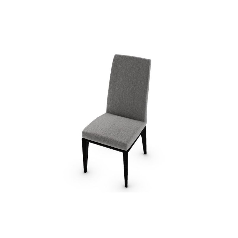 CS1294000132A0300000000 Silla Calligaris OUTLET Bess CS1294 con estructura de haya grafito P132 y asiento de tela de cuerda Denver A03
