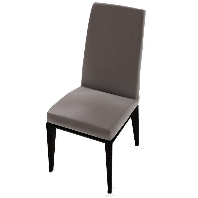 CS1294010132S950000000A Chaise Calligaris OUTLET Bess CS1294 avec structure en hêtre graphite P132 et assise en tissu Skuba gris tourterelle S95