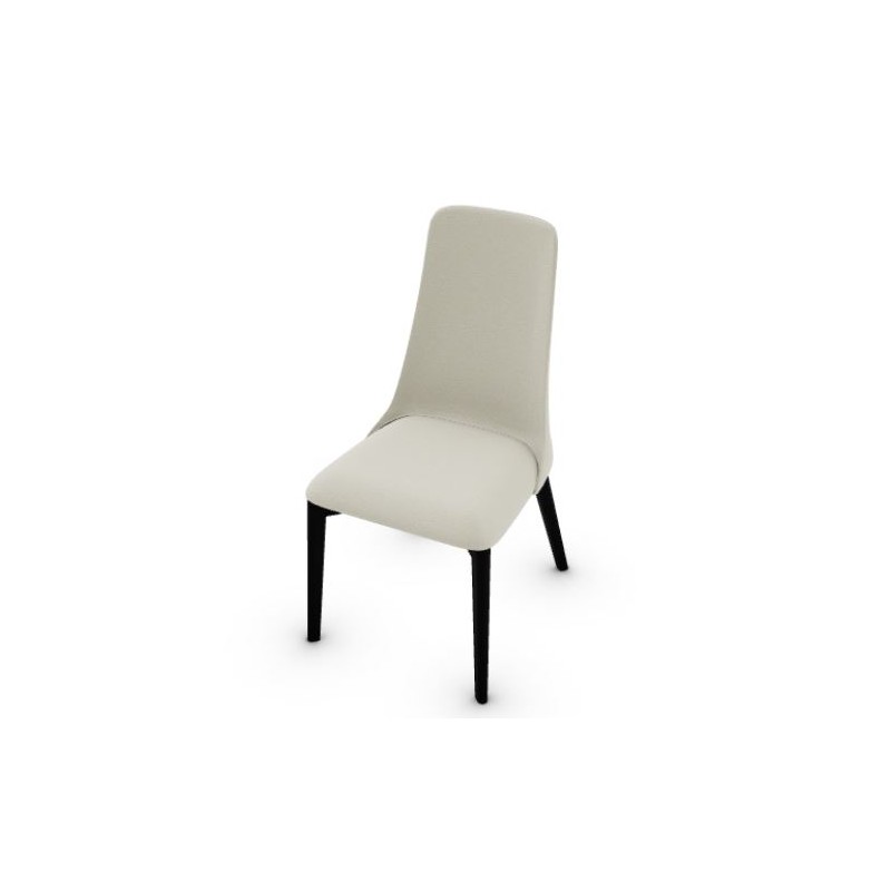 CS1423000132A0200000030 Silla Calligaris OUTLET Etoile CS1423 con estructura de haya grafito P132 y asiento de tela arena Denver A02