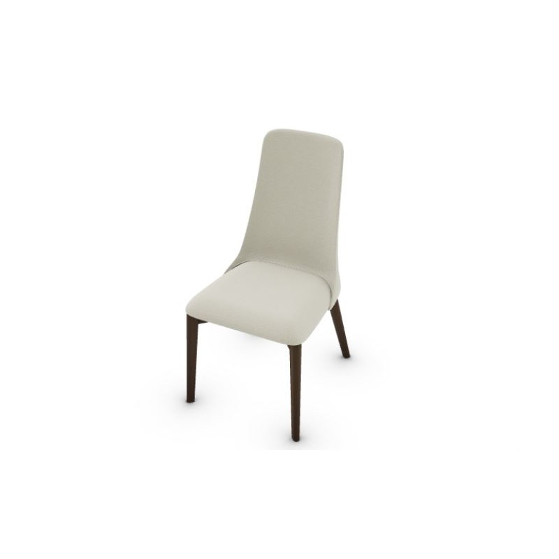 CS1423000012A0200000030 Chaise Calligaris OUTLET Etoile CS1423 avec structure en frêne fumé P12 et assise en tissu sable Denver A02