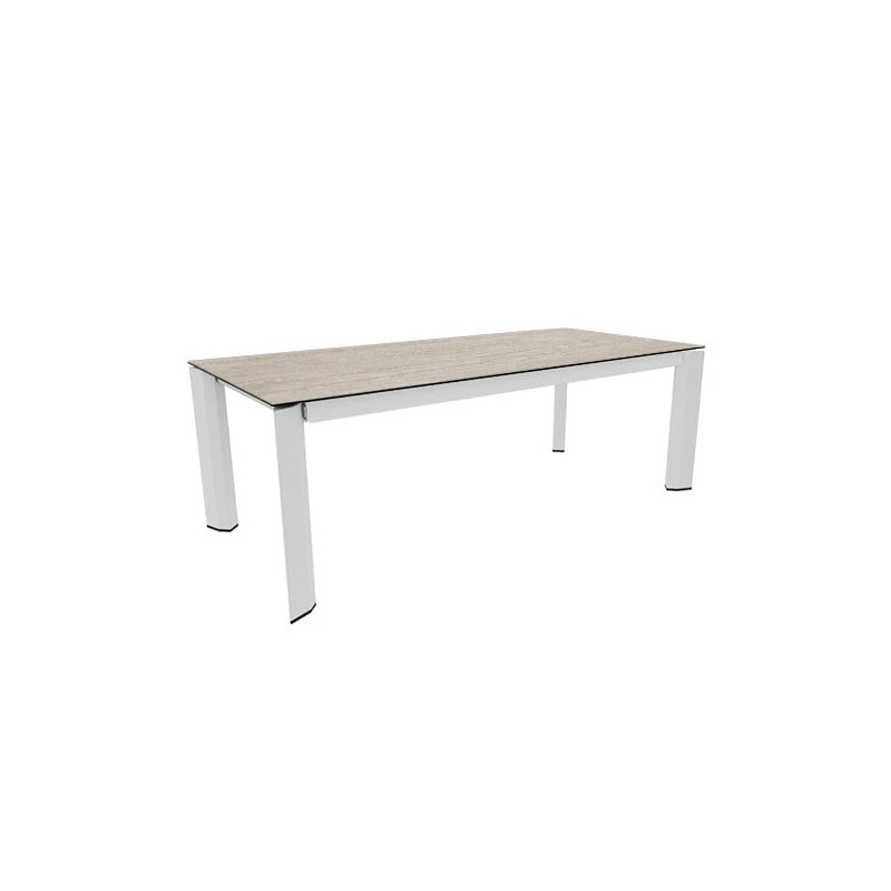 CS40970212010930940000A Mesa extensible Calligaris OUTLET Delta CS4097-R 180 con estructura de metal P94 y tablero chapado P201, 180x100 cm