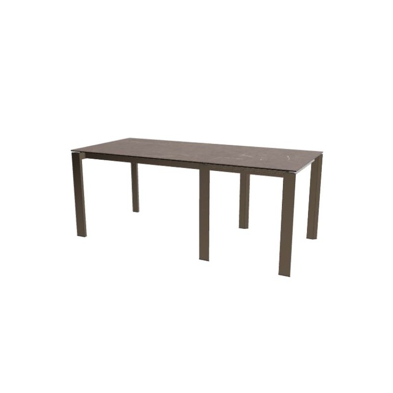CS408915114C09509500000 Mesa extensible Calligaris OUTLET Duca CS4089-R 160 con estructura de acero P95 y tablero de cerámica P14C 160(220)x85 cm