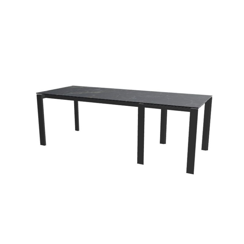 CS408915118C09509500000 Mesa extensible Calligaris OUTLET Duca CS4089-R 160 con estructura de acero P95 y tablero de cerámica P18C 160(220)x85 cm
