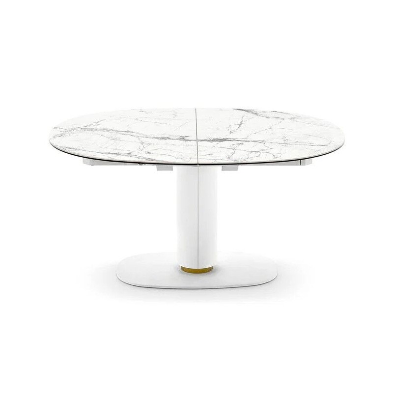 CS413701109C09429L01500 Mesa extensible Calligaris OUTLET Elson CS4137-E 150 - placa de 15 cm de diámetro, estructura de 94 cm de diámetro, tablero