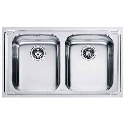 Franke: Logica Line LLL 620-L 101.0153.297 double bowl sink, 86x50 cm, dekor finish