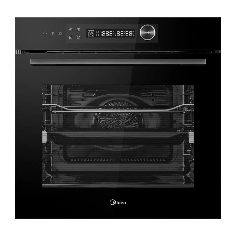 MBO7NM30E4-BK Four à pizza multifonction Midea Comfee 60 cm avec IoT MBO7NM30E4-BK, finition noire