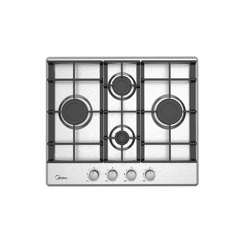 MHR 604 FX G Plaque de cuisson à gaz Midea Comfee MHR 604 FX G 60 cm en acier inoxydable