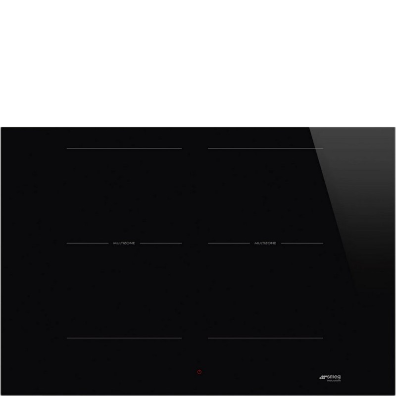 SI2M5743D1 Plaque à induction vitrocéramique noire Smeg SI2M5743D1 75 cm