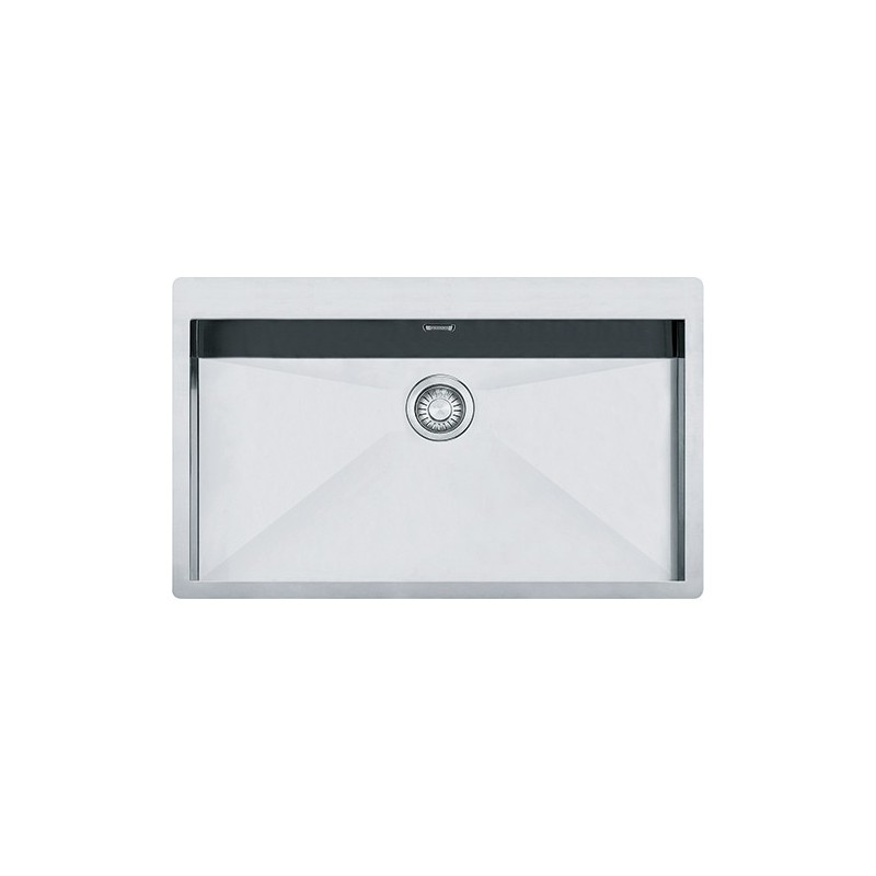  Franke Single bowl sink Planar Built-in Semi-flush/Filotop PPX 210-78 TL 127.0198.197 satin stainless steel finish 78x51.2 cm