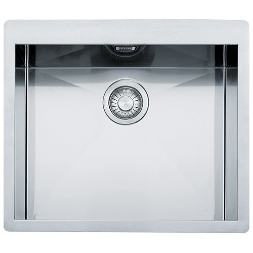Franke Single bowl sink Planar Semi-flush / Flush-mount PPX 210-58 TL 127.0203.469 satin stainless steel finish 58x51.2 cm