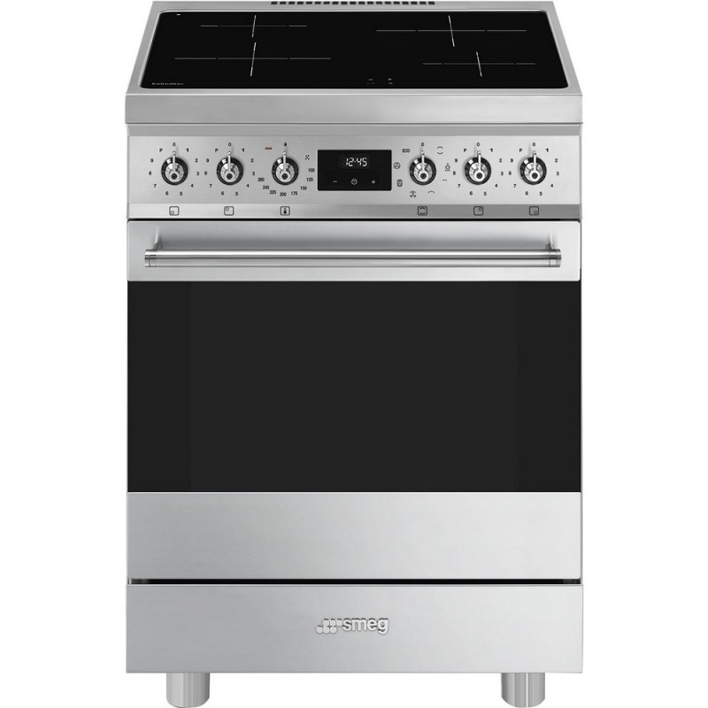 C6IMXM2 Cuisine Smeg C6IMXM2 avec four à chaleur tournante et plaque à induction en acier inoxydable de 60 x 60 cm