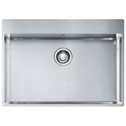 Franke: Fregadero empotrable semiempotrado/de encimera Franke Box de un solo seno BXX 210-68 TL 127.0378.049, 71,5 x 51 cm