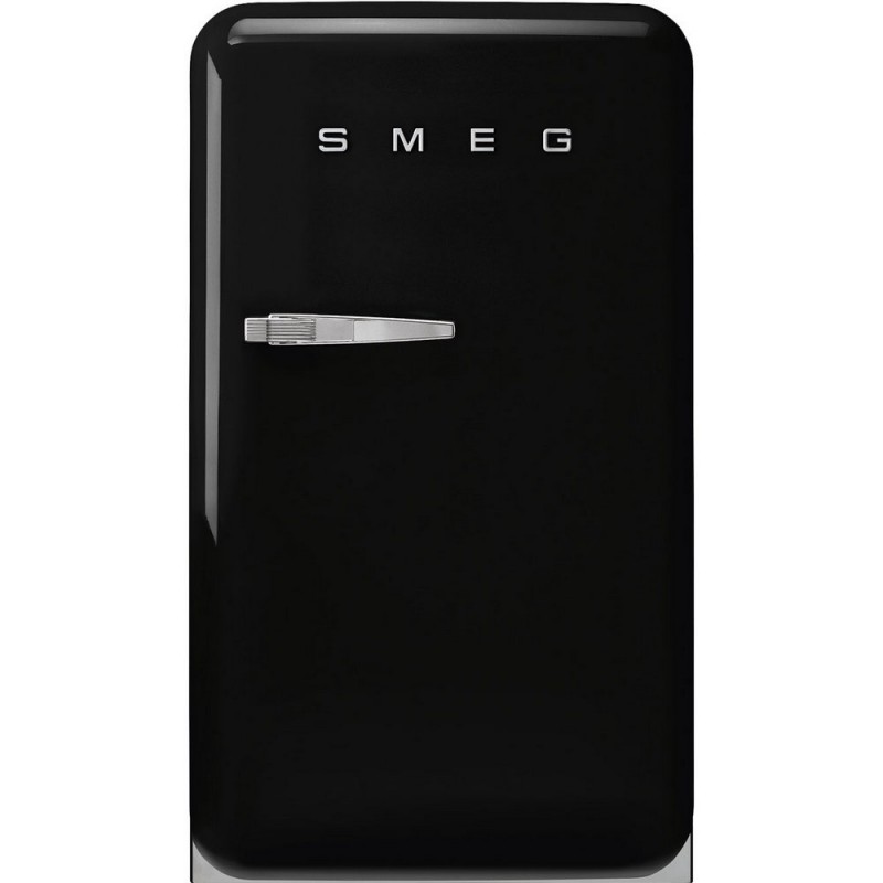 FAB10HRBL6 Smeg FAB10HRBL6 55cm freestanding single-door right-hinged refrigerator in black finish
