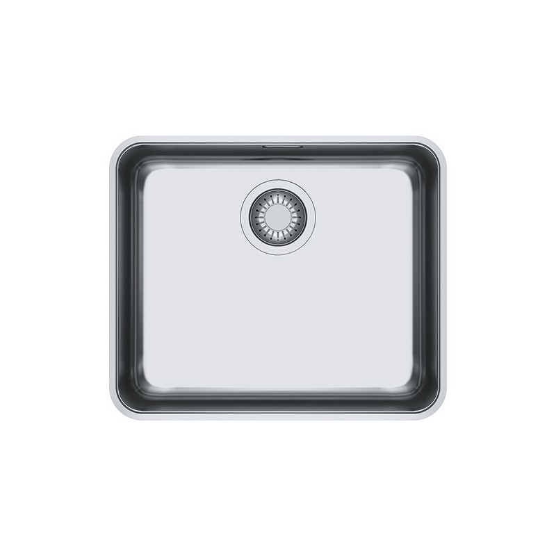  Franke: Fregadero monoseno Aton Undermount ANX 110-48 122.0204.649, acabado en acero inoxidable satinado, 48x40 cm