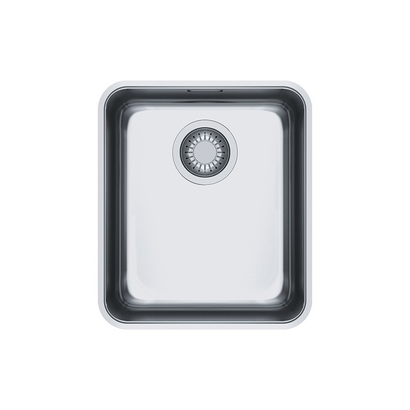  Franke: Fregadero monoseno Aton Undermount ANX 110-34 122.0204.647, acabado en acero inoxidable satinado, 34x40 cm