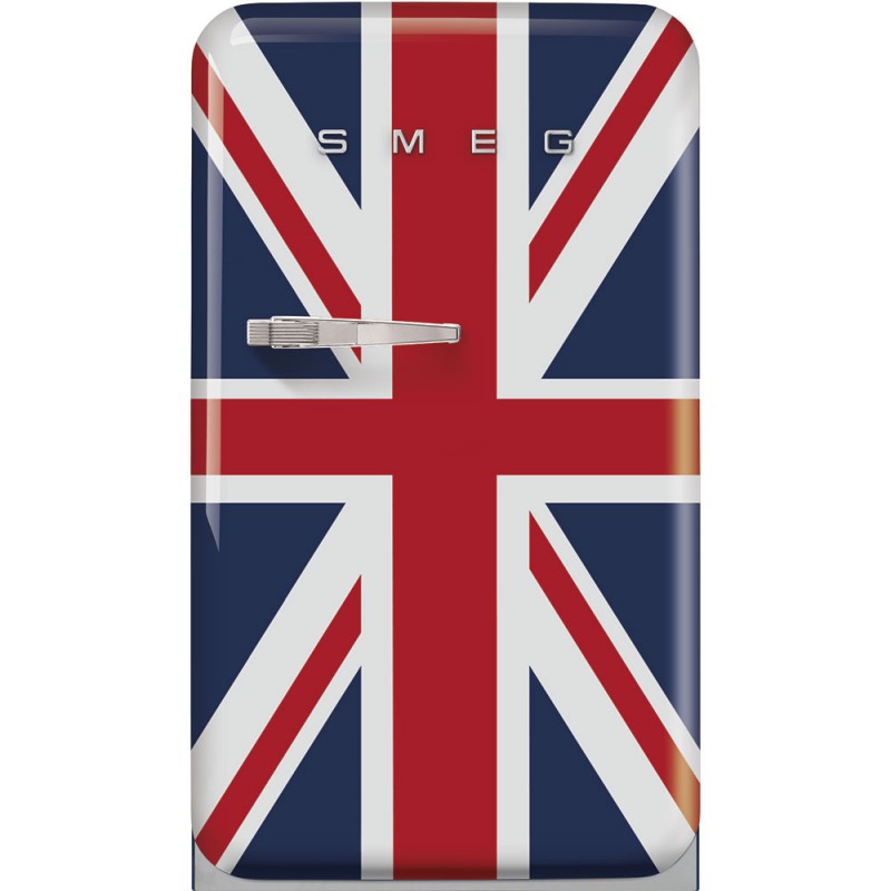 FAB10RDUJ6 Réfrigérateur Smeg FAB10RDUJ6 55 cm, pose libre, une porte, charnière à droite, finition Union Jack