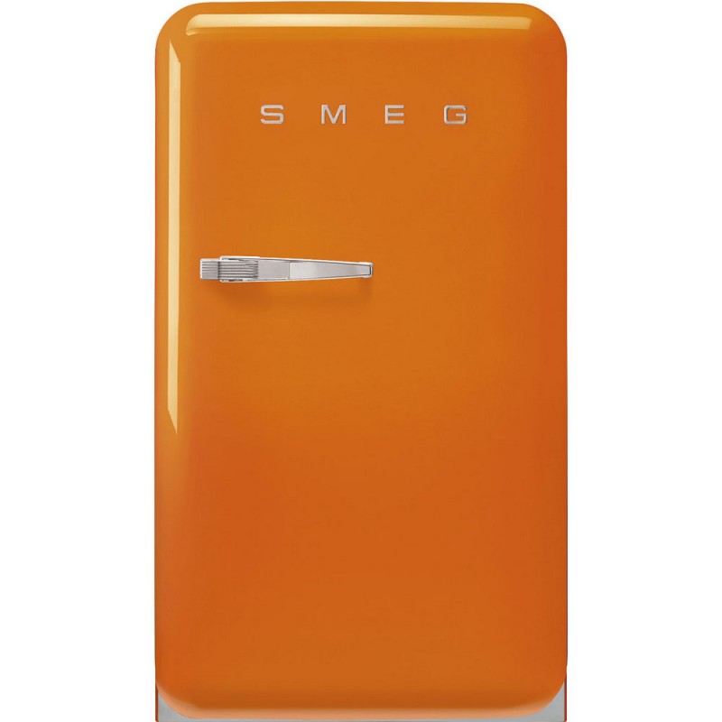 FAB10ROR6 Réfrigérateur Smeg FAB10ROR6 55 cm, pose libre, une porte à charnière à droite, finition orange
