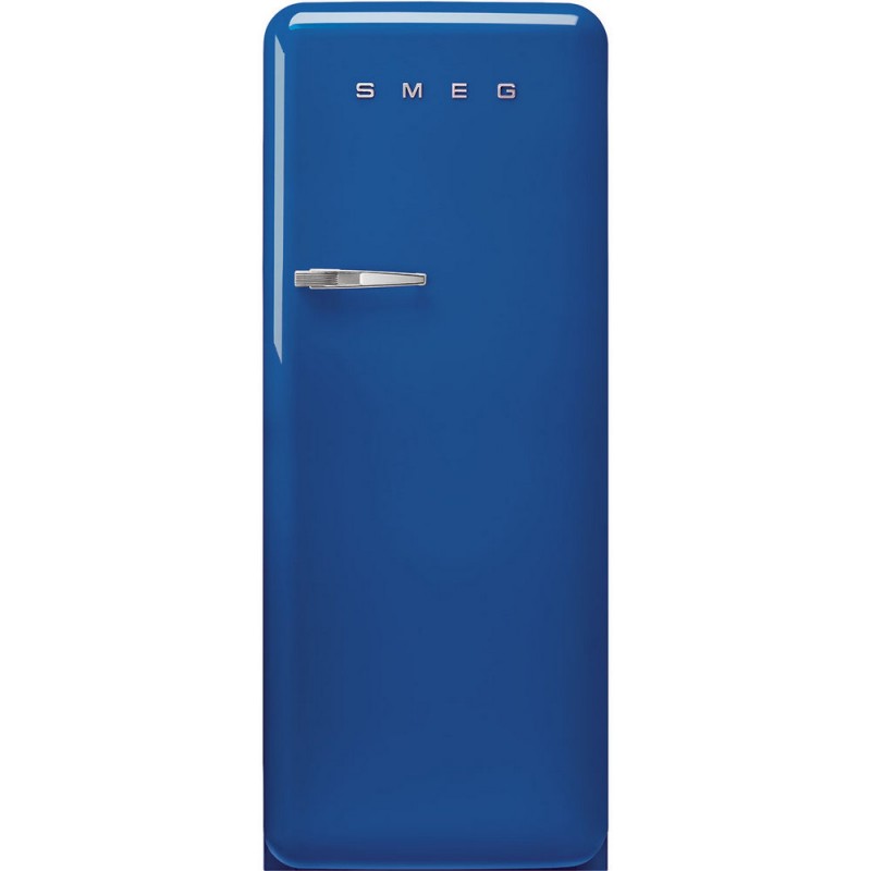 FAB28RBE6 Smeg FAB28RBE6 60cm freestanding right-hinged single-door refrigerator in blue finish