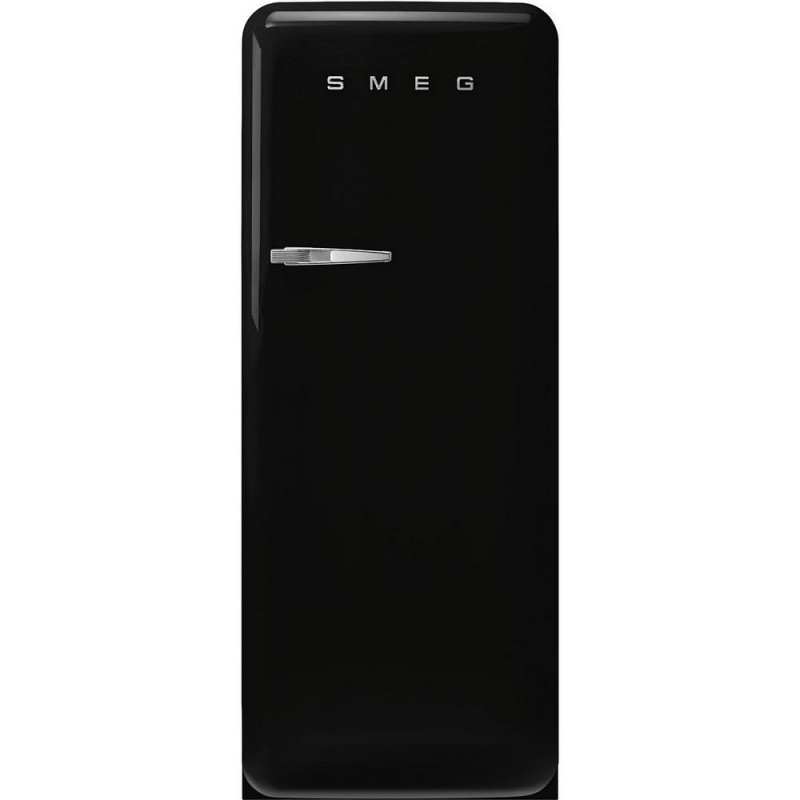 FAB28RBL6 Réfrigérateur Smeg FAB28RBL6 60 cm, pose libre, une porte, ouverture à droite, finition noire