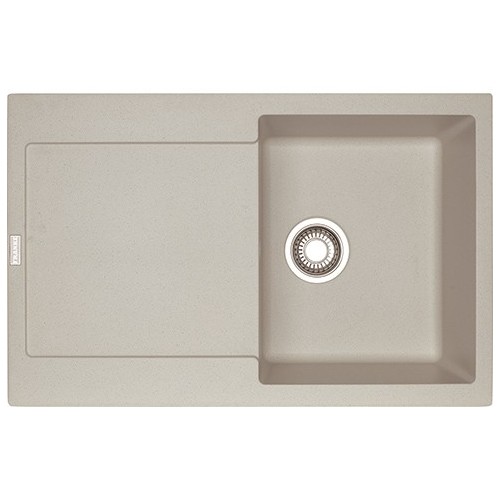 Franke: Fregadero de un seno con escurridor Maris MRG 611 114.0066.567 Sahara, acabado Fragranite, 78x50 cm