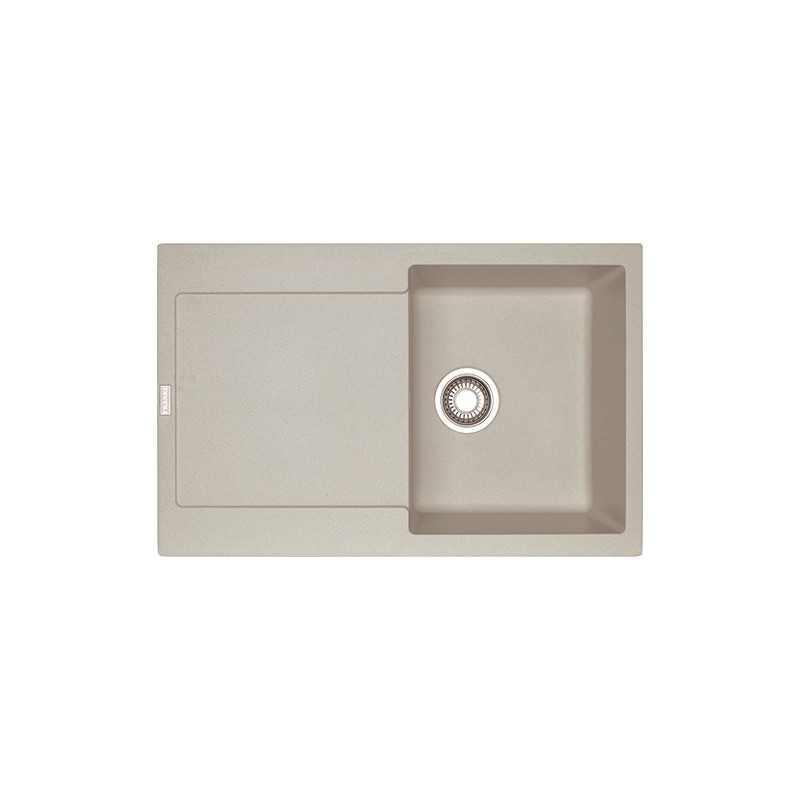  Franke: Évier à une cuve avec égouttoir Maris MRG 611 114.0066.567 Sahara, finition Fragranite, 78x50 cm