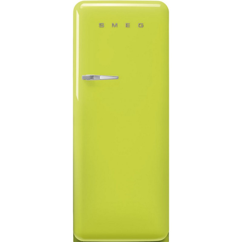 FAB28RLI6 Réfrigérateur Smeg FAB28RLI6 60 cm, pose libre, une porte à charnières à droite, finition vert citron