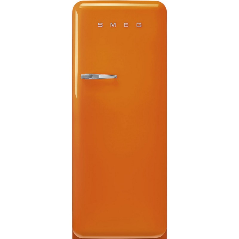 FAB28ROR6 Réfrigérateur Smeg FAB28ROR6 60 cm, pose libre, une porte à charnières à droite, finition orange