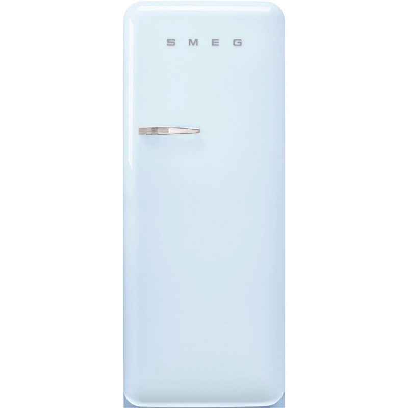 FAB28RPB6 Réfrigérateur Smeg FAB28RPB6 60 cm, pose libre, une porte, charnières à droite, finition bleu clair