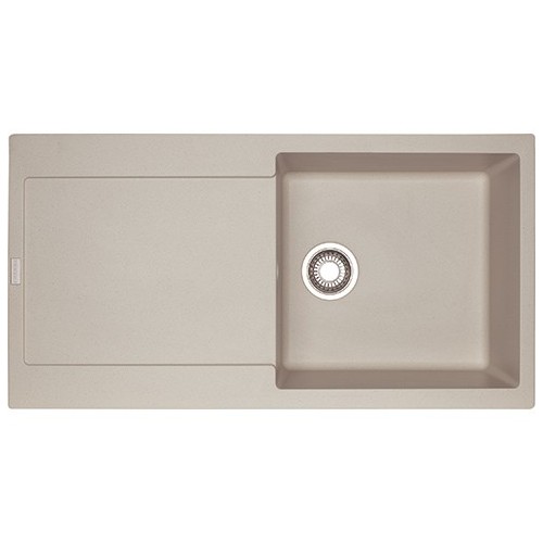 Franke: Évier à une cuve Maris MRG 611-L 114.0066.675 avec égouttoir, finition Sahara Fragranite, 97 x 50 cm