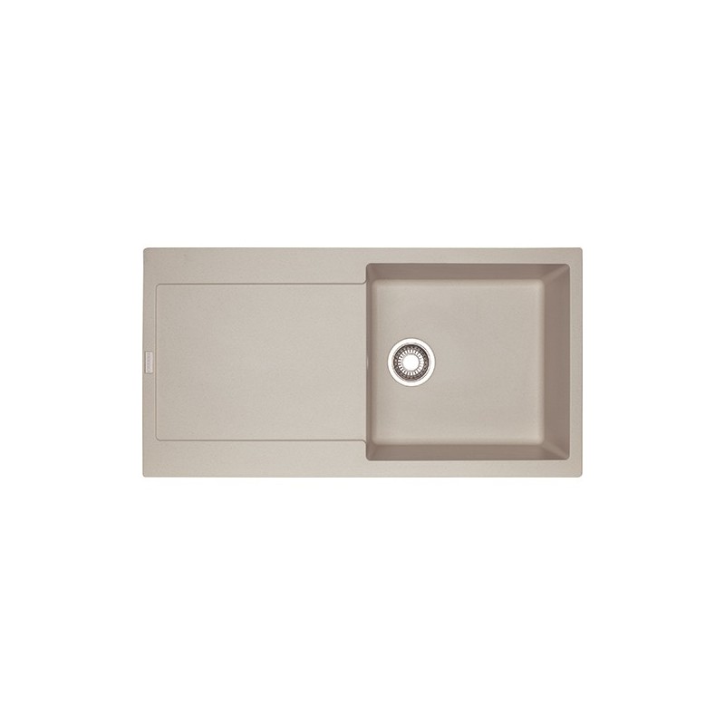  Franke: Évier à une cuve Maris MRG 611-L 114.0066.675 avec égouttoir, finition Sahara Fragranite, 97 x 50 cm