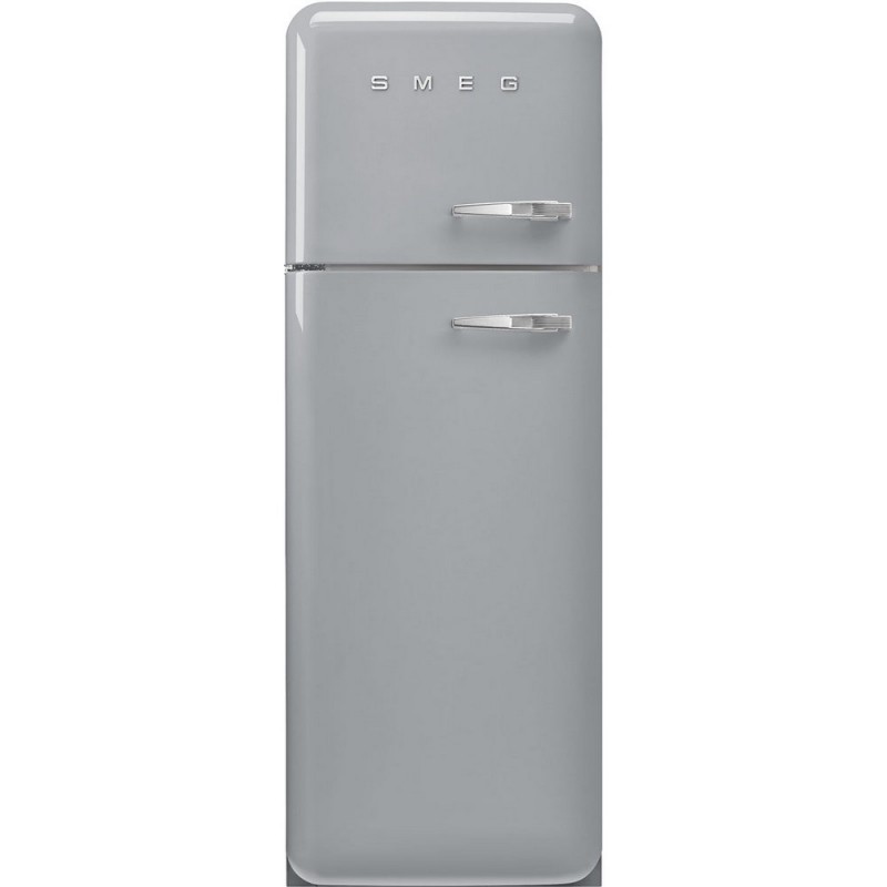 FAB30LSV6 Réfrigérateur Smeg FAB30LSV6 60 cm à double porte, pose libre, ouverture à gauche, finition argentée