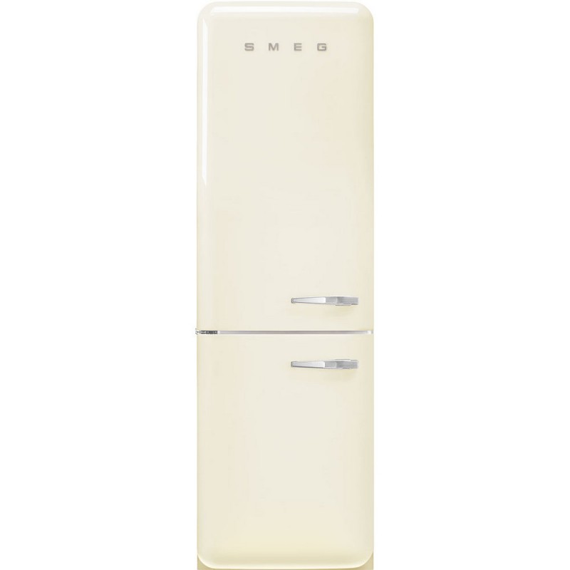 FAB32LCR6 Smeg FAB32LCR6 60cm freestanding left-hinged fridge freezer in cream finish