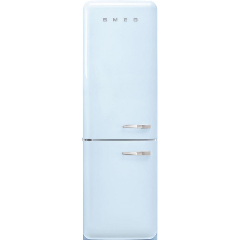 FAB32LPB6 Smeg Frigorifero combinato con cerniere a sinistra a libera installazione FAB32LPB6 finitura azzurro da 60 cm