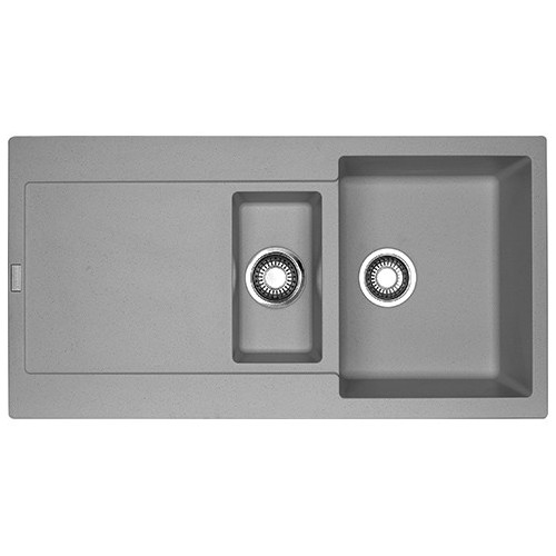 Franke: Maris MRG 651 114.0066.682, évier à une cuve avec égouttoir et cuve, finition Gris Pierre Fragranite, 97 x 50 cm