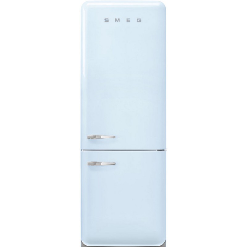 FAB38RPB6 Réfrigérateur-congélateur Smeg FAB38RPB6 71 cm, pose libre, charnières à droite, finition bleu clair