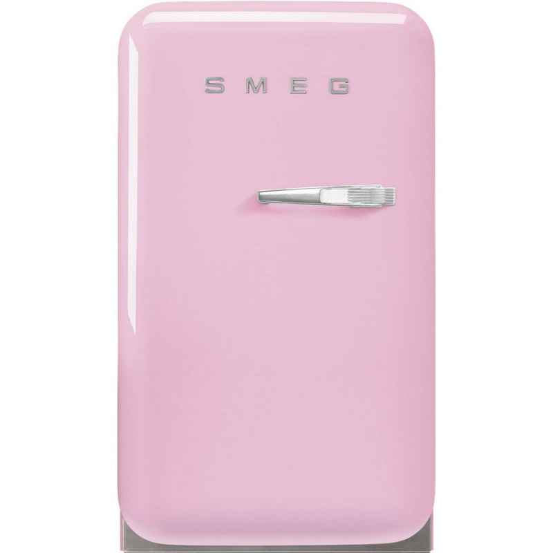 FAB5LPK6 Frigorífico-congelador independiente Smeg FAB5LPK6 de 40 cm con una puerta y bisagras a la izquierda en acabado rosa