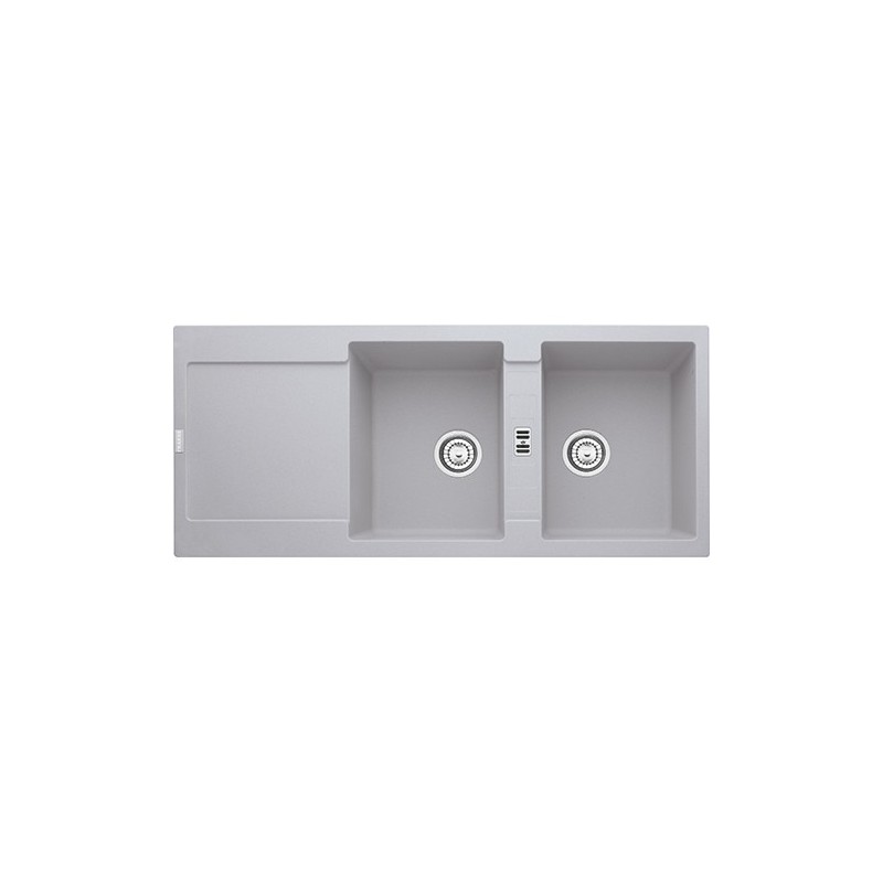  Franke: Maris MRG 621 114.0150.195 double bowl sink with drainer, 116x50 cm aluminium fragranite finish