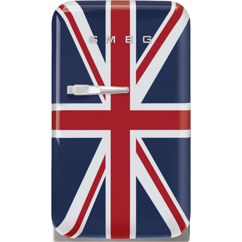 FAB5RDUJ6 Smeg FAB5RDUJ6 40cm freestanding single-door fridge-freezer with right hinges and Union Jack finish