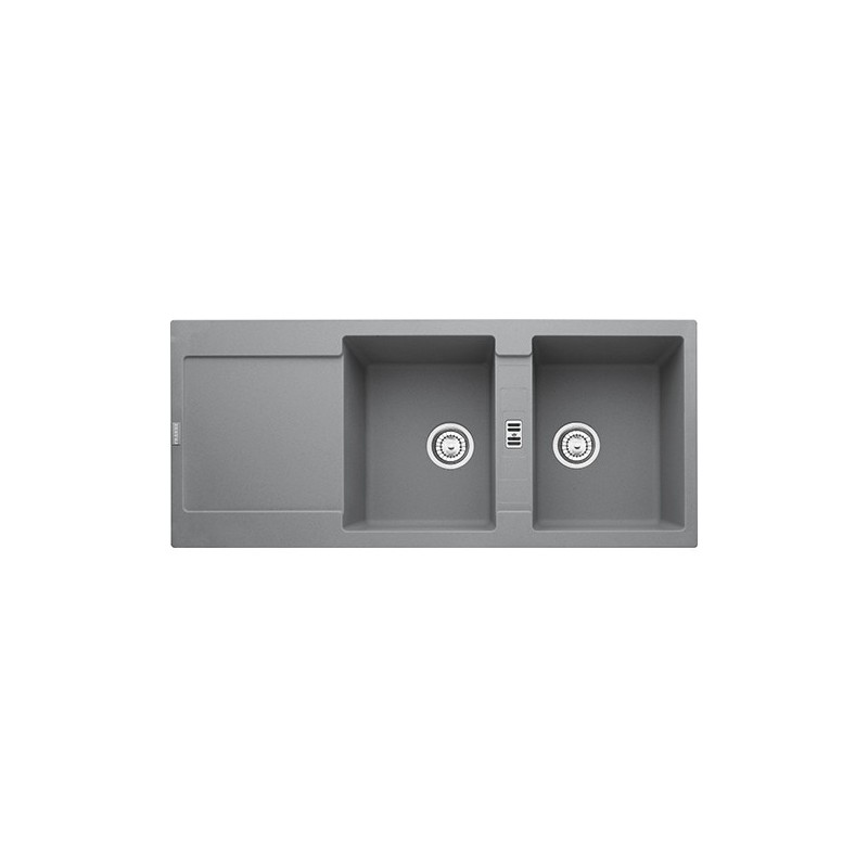  Franke: Maris MRG 621 114.0066.716 double bowl sink with drainer, 116x50 cm, Fragranite Stone Grey finish