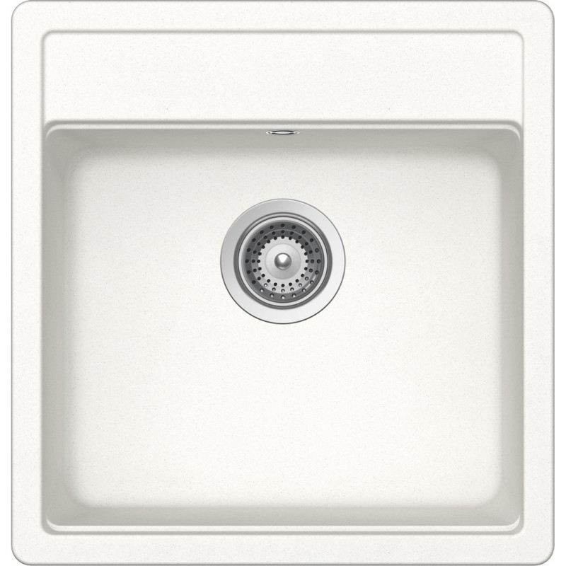NEMN100S01 Fregadero Schock de un seno NEMO N100S NEMN100S01 acabado blanco absoluto 49x51 cm